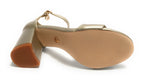 Scarpe donna Gold&gold sandalo con tacco ecopelle gold DS23GG32 GD815