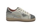 Scarpe 2B12 sneaker MiniSuprime-89 pelle bianco/argento ZS25QB02