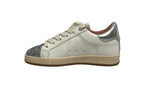 Scarpe 2B12 sneaker MiniSuprime-89 pelle bianco/argento ZS25QB02