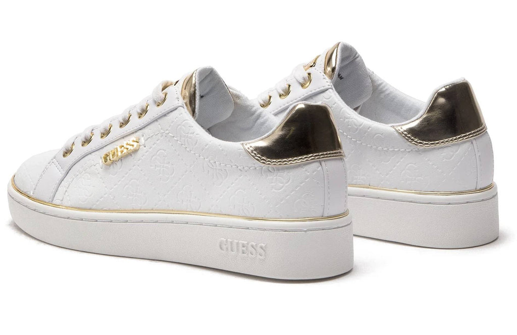 Scarpe donna sneaker Guess Beckie 4G in ecopelle white DS25GU18 FL5BEKFAL12