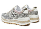 Scarpe donna Liu-Jo Amazing 26 sneaker ecopelle/ glitter black/silver D25LJ07 BF4047 TX007