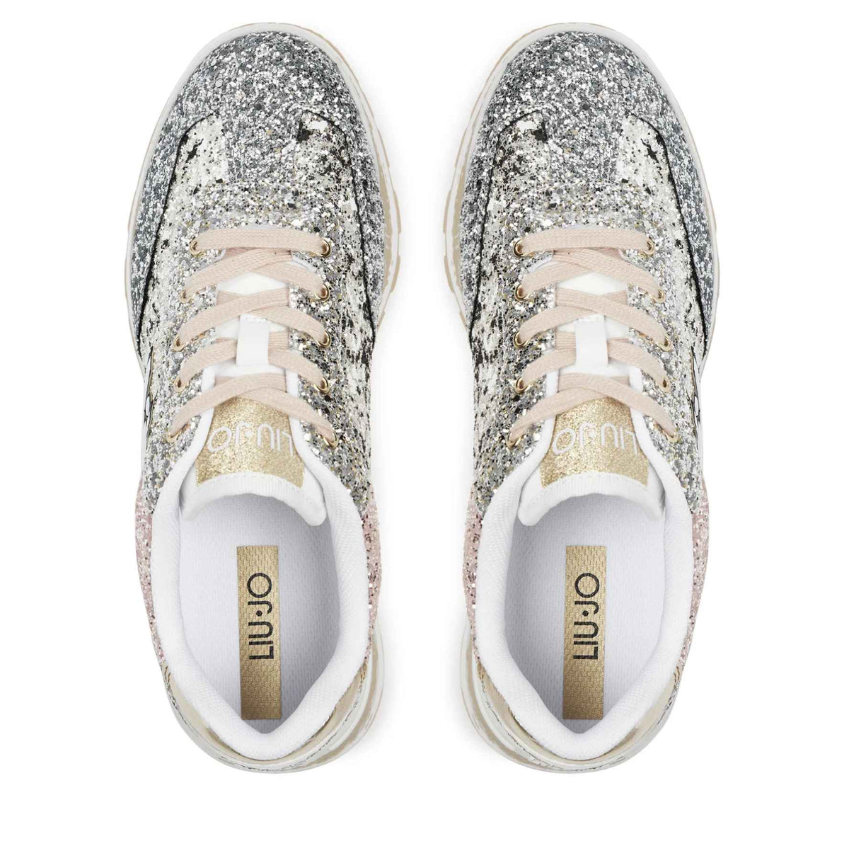 Scarpe donna Liu-Jo Amazing 26 sneaker ecopelle/ glitter black/silver D25LJ07 BF4047 TX007