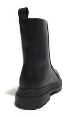 Scarpe donna Gold&gold stivaletto biker in ecopelle nero D25GG28 GW355