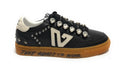Scarpe donna sneaker Emanuélle Vee Guendalina all strass in pelle black/ white DS25EV02 451P-301-10-P003 BL-WH
