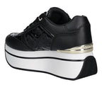 Sneaker donna Guess Camrio 4G platform black multilogo D26GU02 FLTCM9FAL12