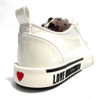 Scarpe donna Love Moschino sneaker in naplak PU nero/ bianco D21MO29