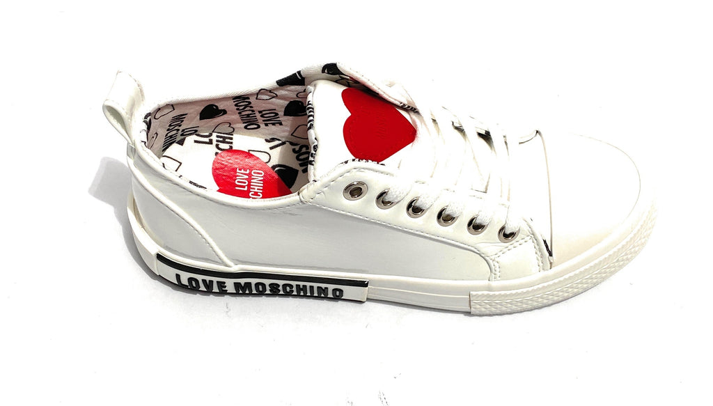 Scarpe donna Love Moschino sneaker in naplak PU nero/ bianco D21MO29