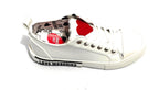Scarpe donna Love Moschino sneaker in naplak PU nero/ bianco D21MO29