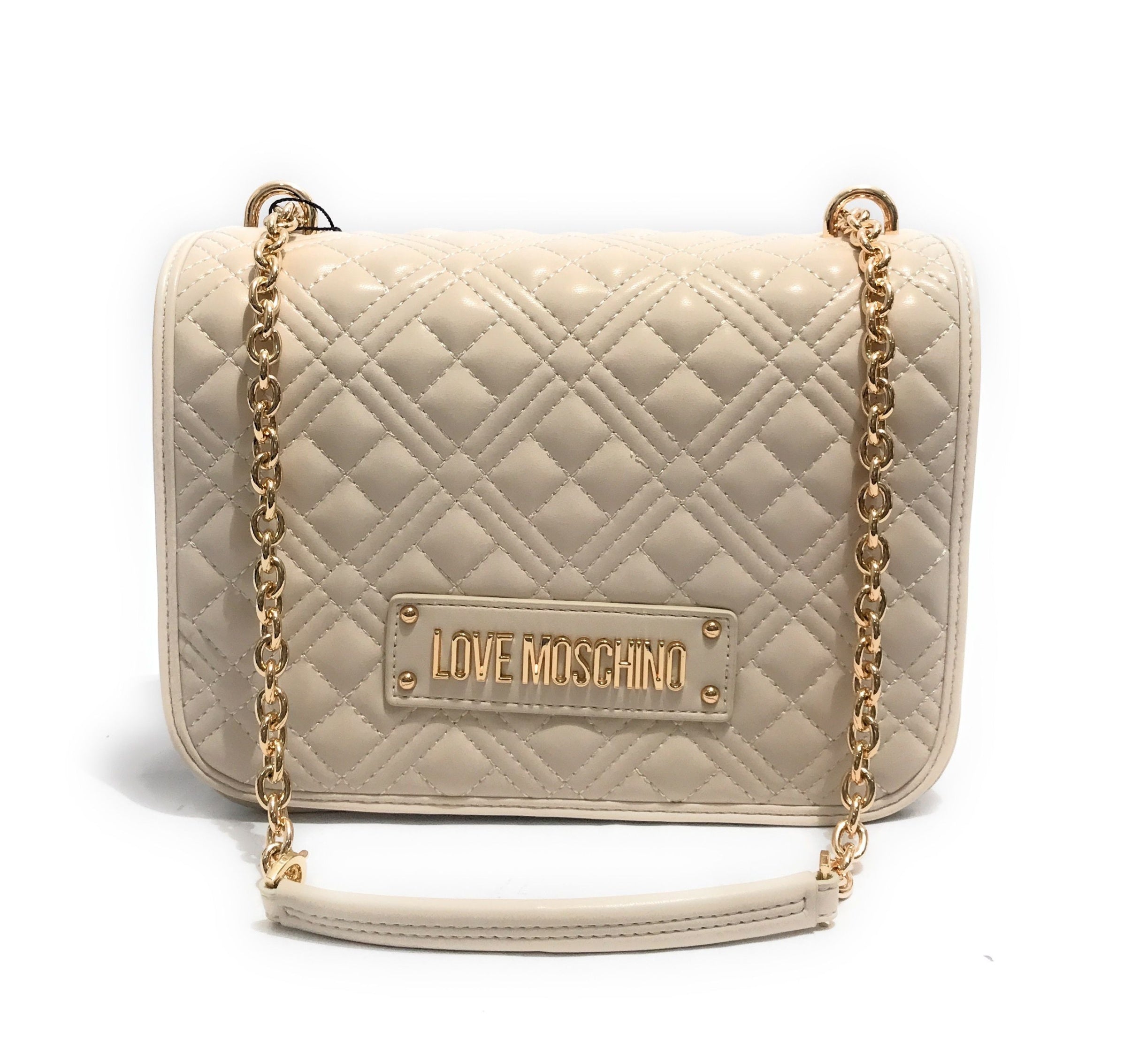Borsa donna Love Moschino a spalla/ tracolla trapuntata avorio B25MO114 JC4000PP0LLA0110