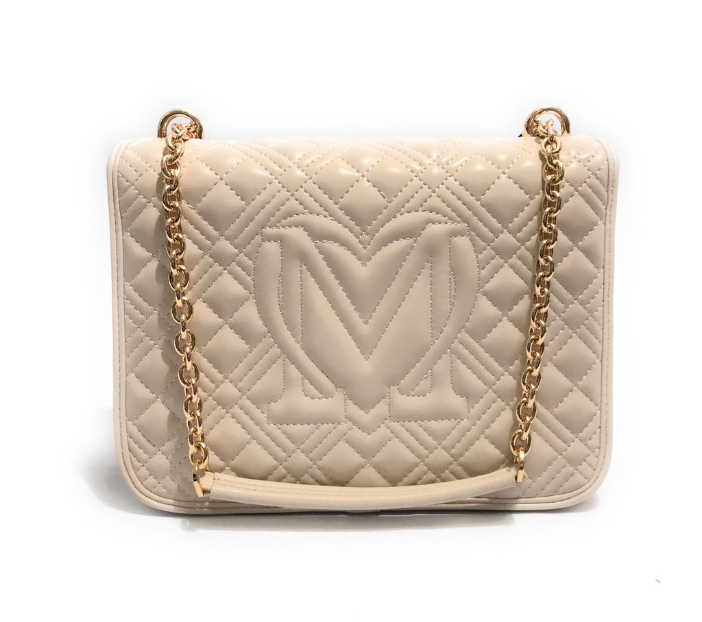 Borsa donna Love Moschino a spalla/ tracolla trapuntata avorio B25MO114 JC4000PP0LLA0110