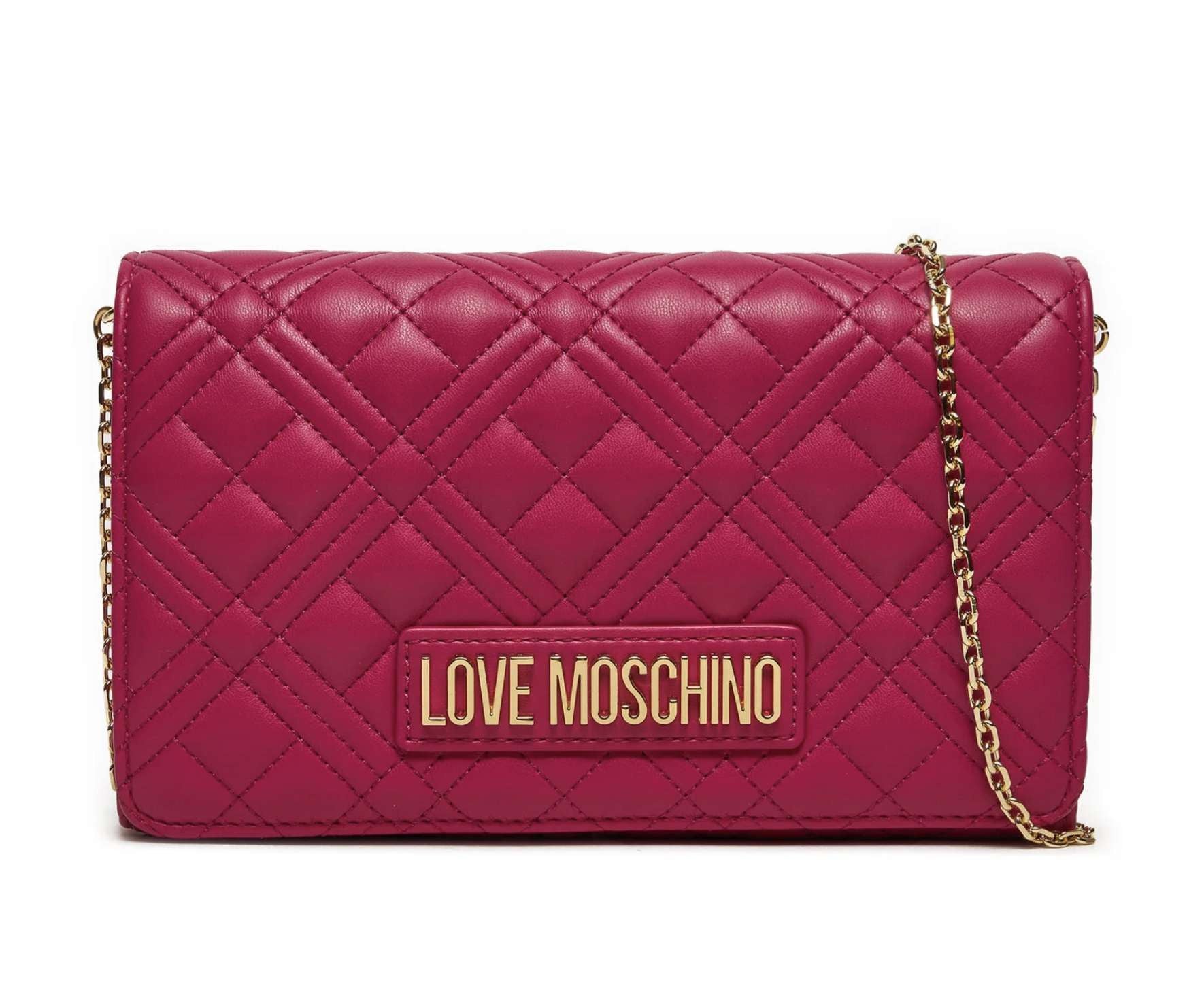 Borsa donna Love Moschino a spalla/ tracolla ecopelle trapuntata magenta B25MO32 JC4079PP1LLA0626