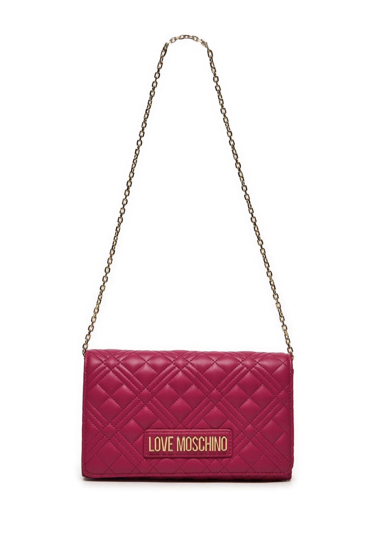 Borsa donna Love Moschino a spalla/ tracolla ecopelle trapuntata magenta B25MO32 JC4079PP1LLA0626