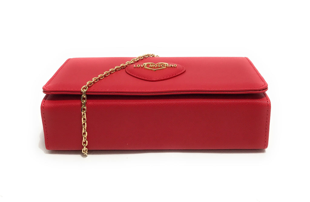 Borsa donna Love Moschino tracolla ecopelle saffiano rosso B25MO118 JC4268PP0LKL0500