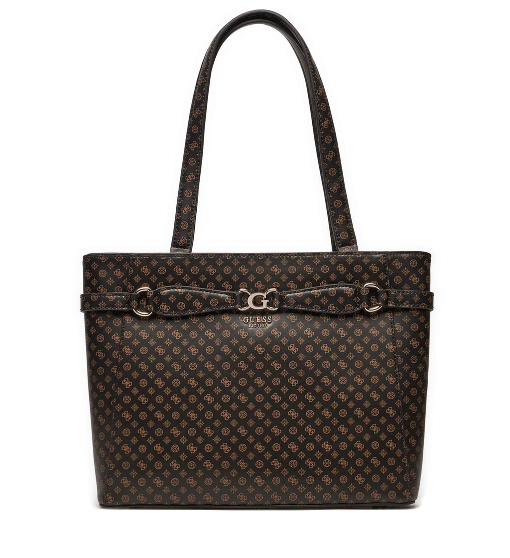 Borsa Guess a spalla Arlena Noel tote mocha logo B25GU16 PS933625