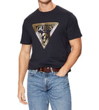 T-shirt uomo Guess logo triangolo catena blu ES25GU16 M5RI49K9RM1 G7V2