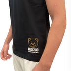 T-shirt uomo Moschino logo Underwear colore nero E25MO02 V1A0703 4406 0555