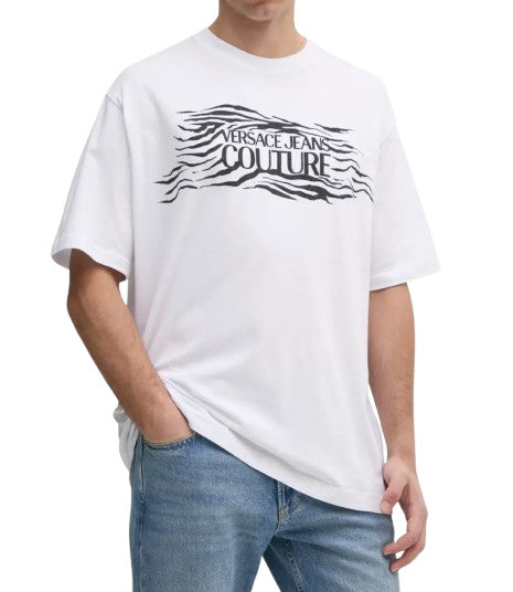 T-shirt uomo Versace Jeans Couture bianco ES25VE15 78GAH6L1
