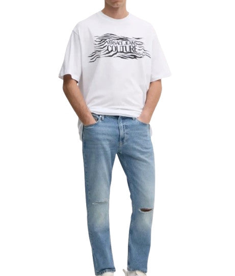 T-shirt uomo Versace Jeans Couture bianco ES25VE15 78GAH6L1