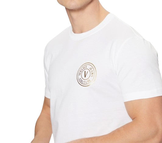 T-shirt uomo Versace Jeans Couture bianco ES25VE16 78GAHT00