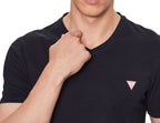 T-shirt uomo Guess scollo a V logo triangolo blu ES25GU35 M2YI37I3Z14