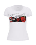 T-shirt donna Guess floreale white ES25GU46 W5RI03J1314