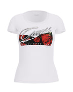 T-shirt donna Guess floreale white ES25GU46 W5RI03J1314