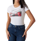 T-shirt donna Guess floreale white ES25GU46 W5RI03J1314