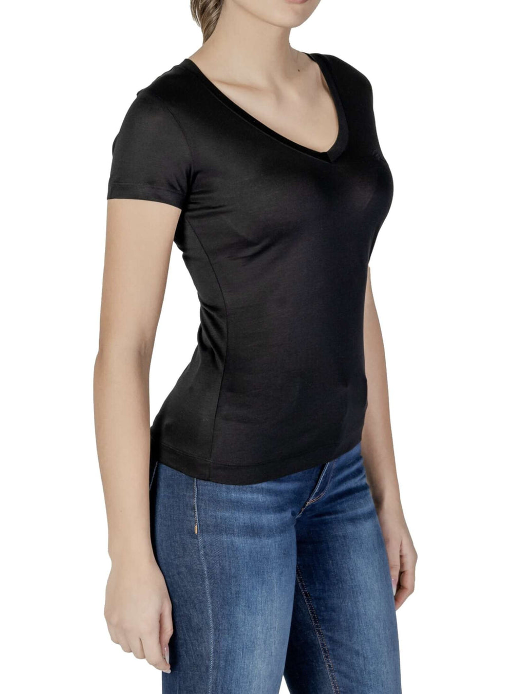 T-shirt donna Guess nero ES25GU83 W5GP31KCSX2