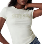 T-shirt donna Guess slim fit giallo ES25GU91 W5GI17J1314 A83M