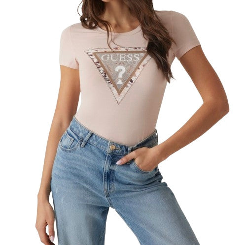 T-shirt Guess triangle tee rosa ES25GU53 W5RI22J1314