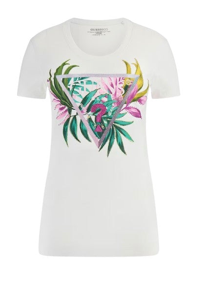 T-shirt donna Guess bianco ES25GU88 W5GI07J1314