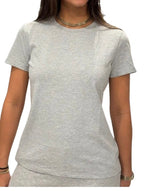 T-shirt donna Guess Active Rhinestones Ss con strass grigio ES25GU07 V5RI18I3Z14