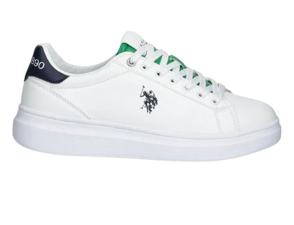 Sneaker U.S. POLO Cody010 white/ dark blue US25UP12