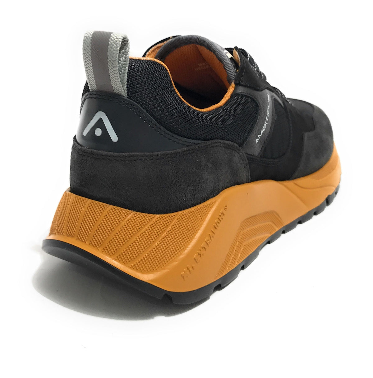 Scarpe uomo Ambitious sneaker pelle scamosciata e tessuto black U25AM20 13395-T4459AM