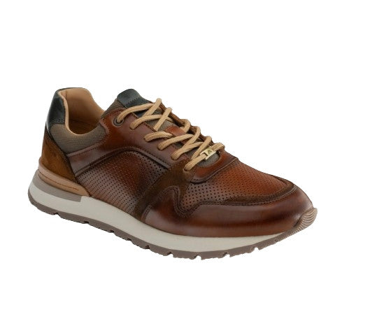 Sneaker uomo Ambitious in pelle cognac US25AM02 13905A_6584AM