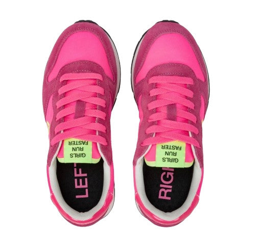 Scarpe Sun68 sneaker Girls's Ally solid teen fuxia fluo ZS25SU04 Z35401T