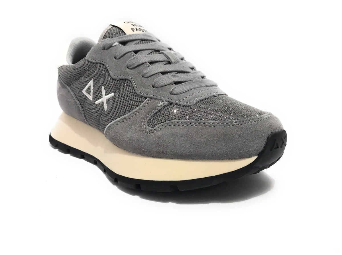 Sneaker Sun68 Ally glitter textile grigio medio D26SU02 Z45204