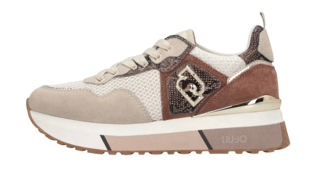 Sneaker donna Liu-Jo Maxi Wonder 01 beige/ multicolor D26LJ30 BF5009 PX684