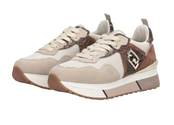 Sneaker donna Liu-Jo Maxi Wonder 01 beige/ multicolor D26LJ30 BF5009 PX684