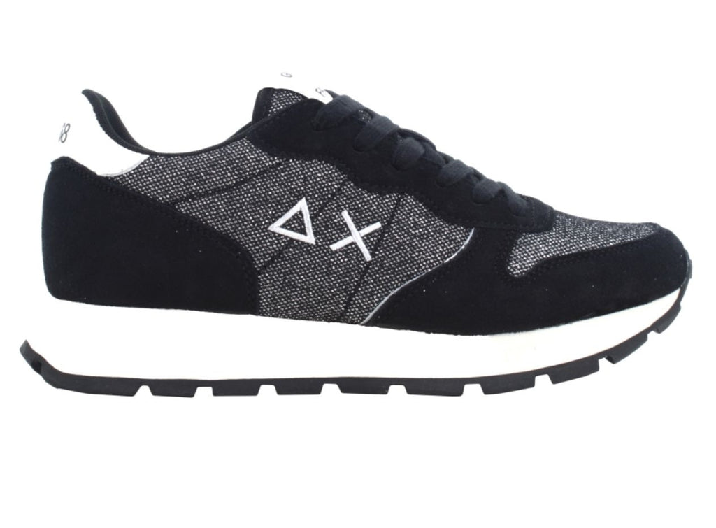 Sneaker Sun68 Ally glitter textile nero D26SU17 Z45204