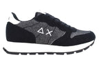 Sneaker Sun68 Ally glitter textile nero D26SU17 Z45204