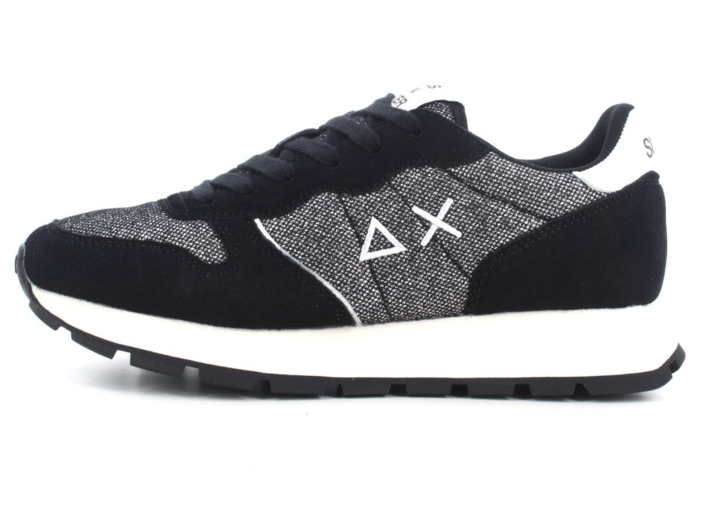 Sneaker Sun68 Ally glitter textile nero D26SU17 Z45204