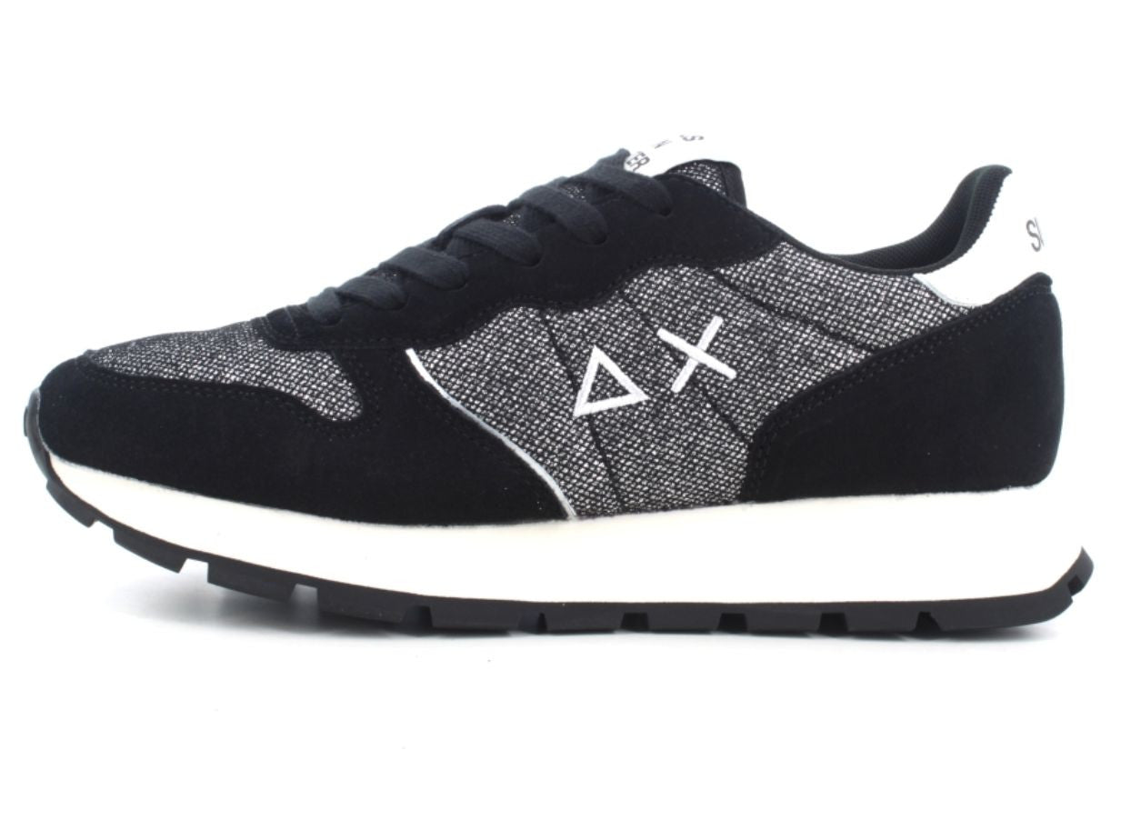 Sneaker Sun68 Ally glitter textile nero D26SU17 Z45204