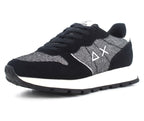 Sneaker Sun68 Ally glitter textile nero D26SU17 Z45204