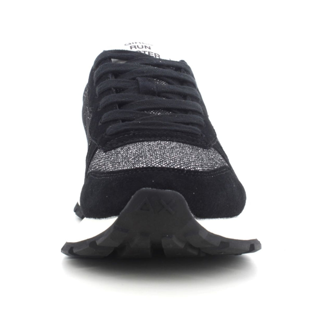 Sneaker Sun68 Ally glitter textile nero D26SU17 Z45204