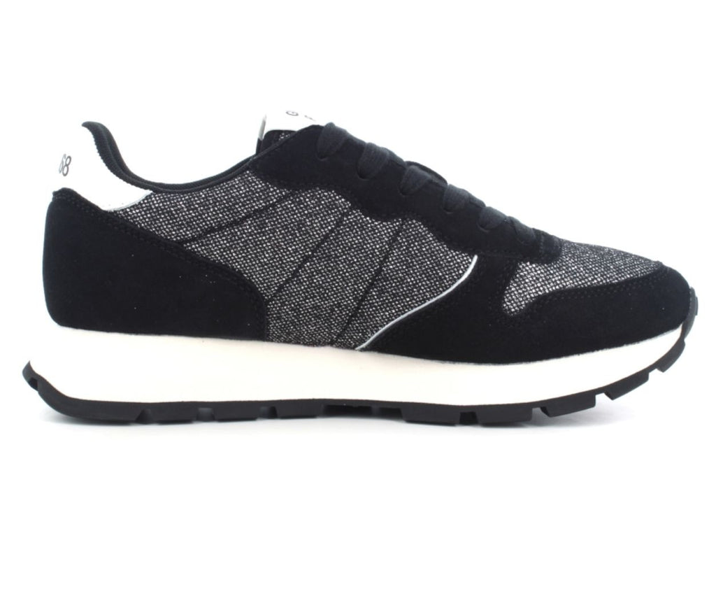 Sneaker Sun68 Ally glitter textile nero D26SU17 Z45204