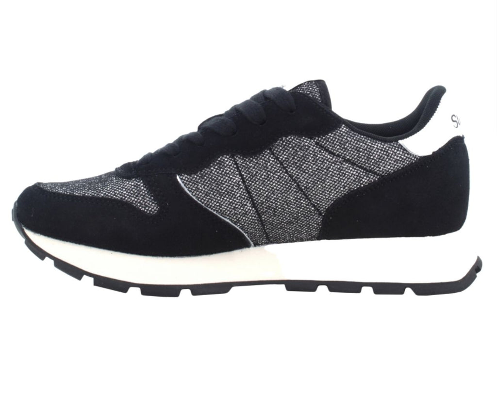 Sneaker Sun68 Ally glitter textile nero D26SU17 Z45204