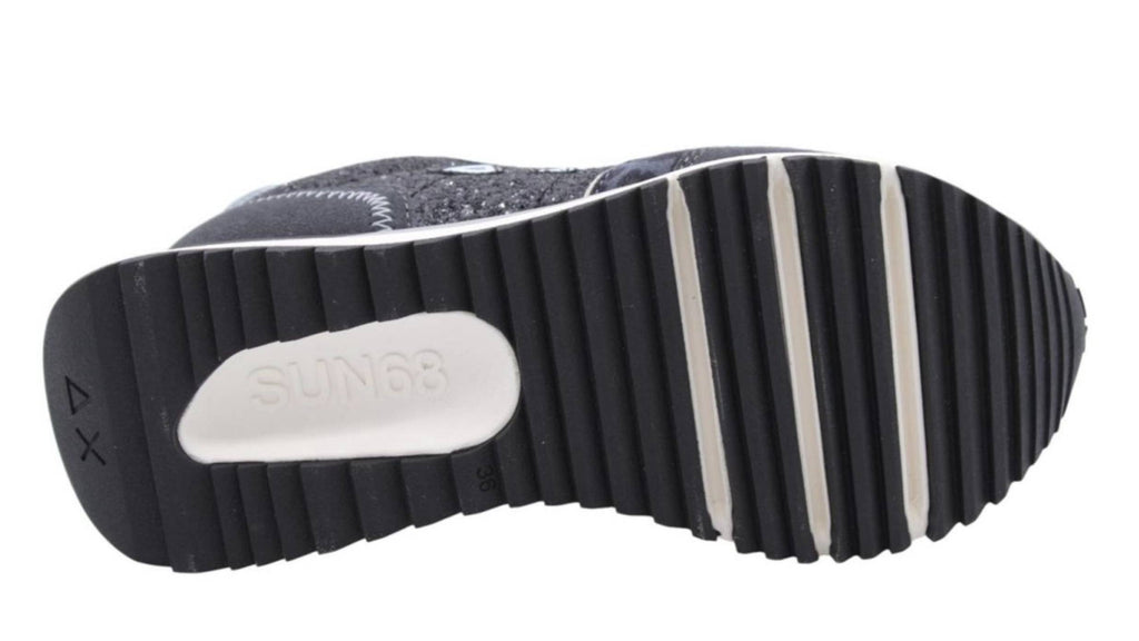 Sneaker Sun68 Big Ally glitter nero D26SU07 Z45212