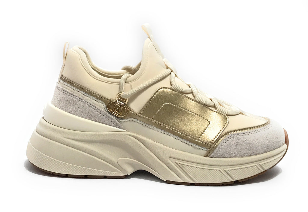 Sneaker donna Liu-Jo LJ01 02 milk/ light gold D26LJ21 BF5019 PX701 S1874
