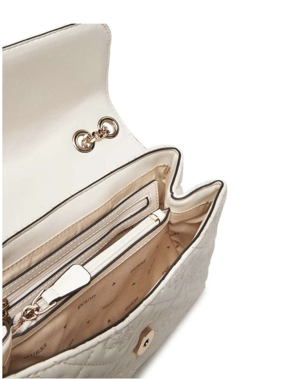 Borsa a spalla/ tracolla Adelasia trapuntata white B26GU74 QL965821